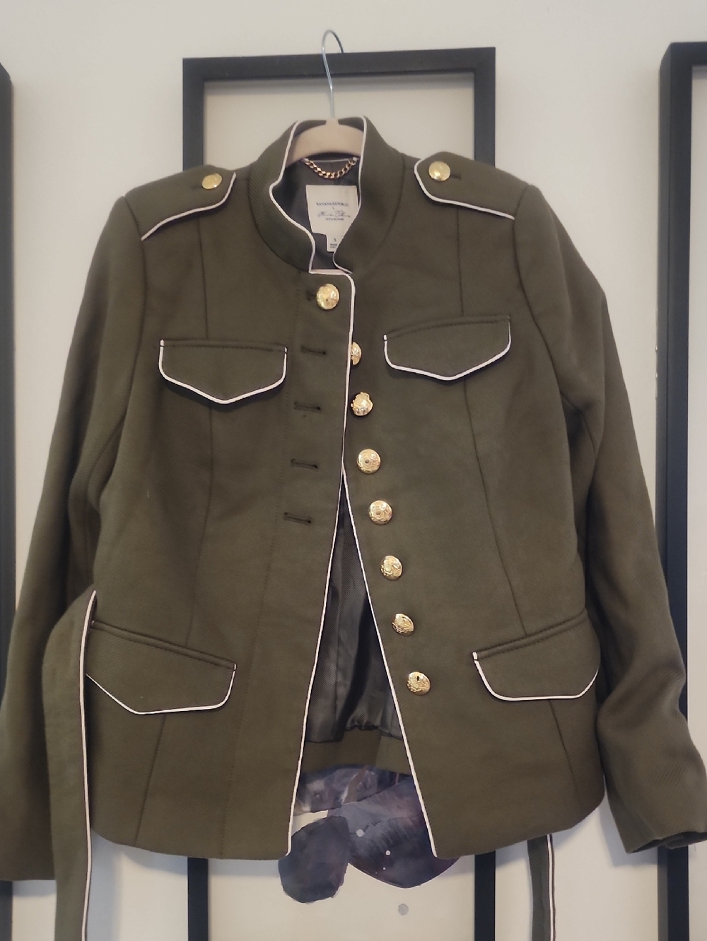Banana Republic X Olivia Palermo Olive Green Jacket